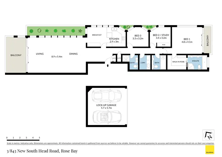 Floorplan of Homely apartment listing, 3/843 New South Head Road, Rose Bay NSW 2029