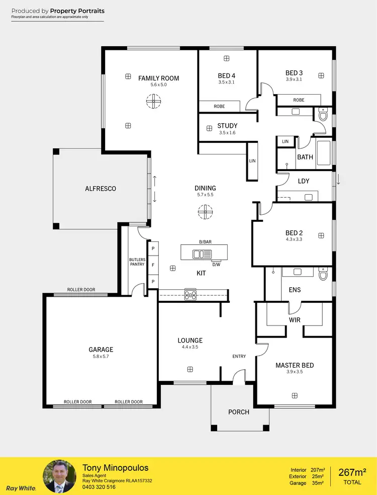 Floorplan of Homely house listing, 4 Bressington Drive, Angle Vale SA 5117