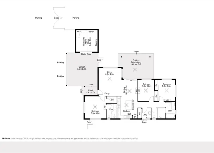 Floorplan of Homely house listing, 6 Parris Way, Bilingurr WA 6725