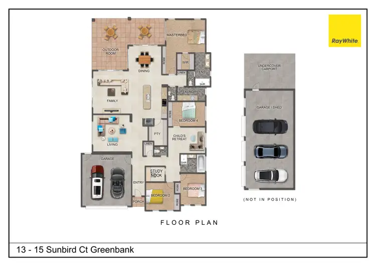 Floorplan of Homely house listing, 13-15 Sunbird Court, Greenbank QLD 4124