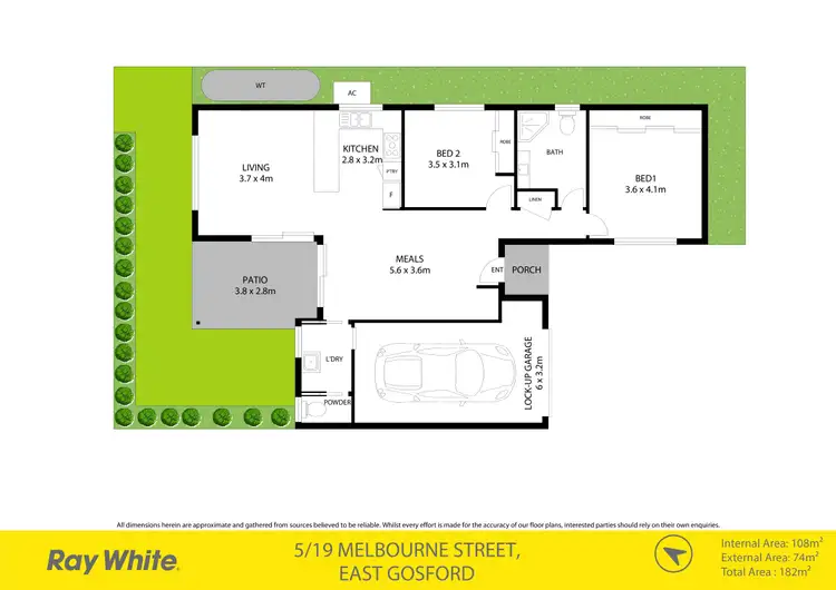 Floorplan of Homely villa listing, 5/19 Melbourne Street, East Gosford NSW 2250