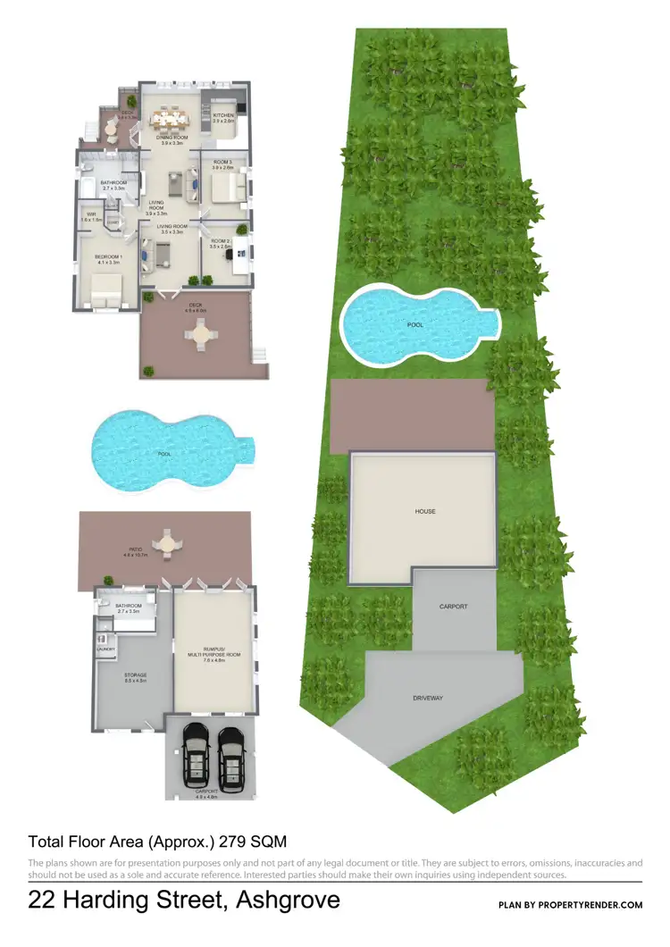 Floorplan of Homely house listing, 22 Harding Street, Ashgrove QLD 4060