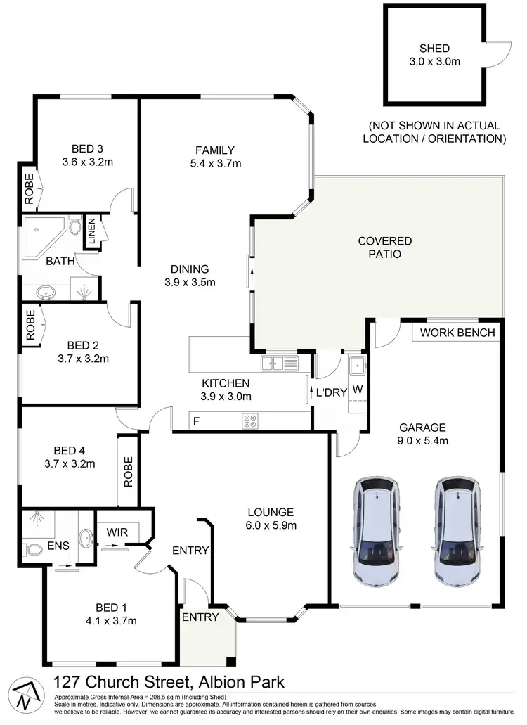 Floorplan of Homely house listing, 127 Church Street, Albion Park NSW 2527