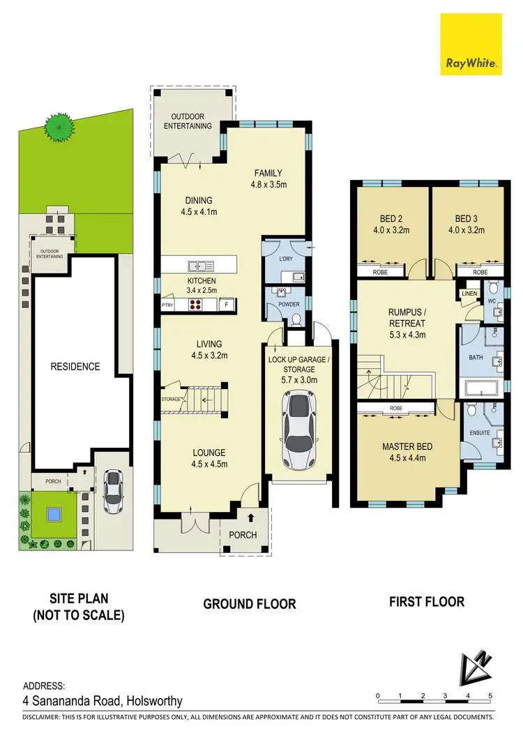 Floorplan of Homely semi-detached listing, 4 Sanananda Road, Holsworthy NSW 2173