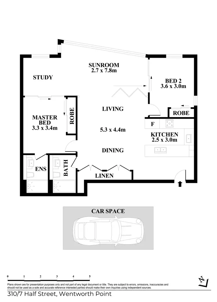 Floorplan of Homely apartment listing, 310/7 Half Street, Wentworth Point NSW 2127