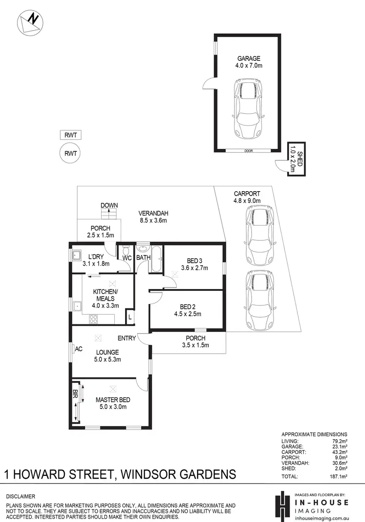 Floorplan of Homely house listing, 1 Howard Street, Windsor Gardens SA 5087