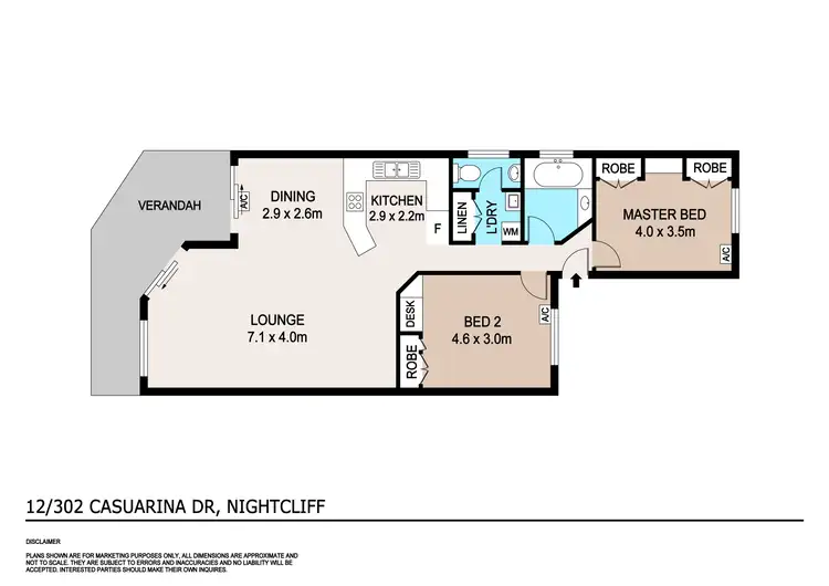 Floorplan of Homely unit listing, 12/302 Casuarina Drive, Rapid Creek NT 810