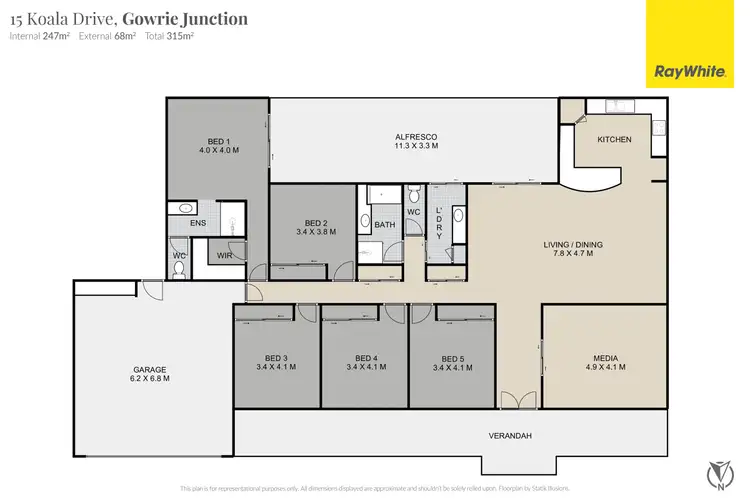 Floorplan of Homely house listing, 15 Koala Drive, Gowrie Junction QLD 4352