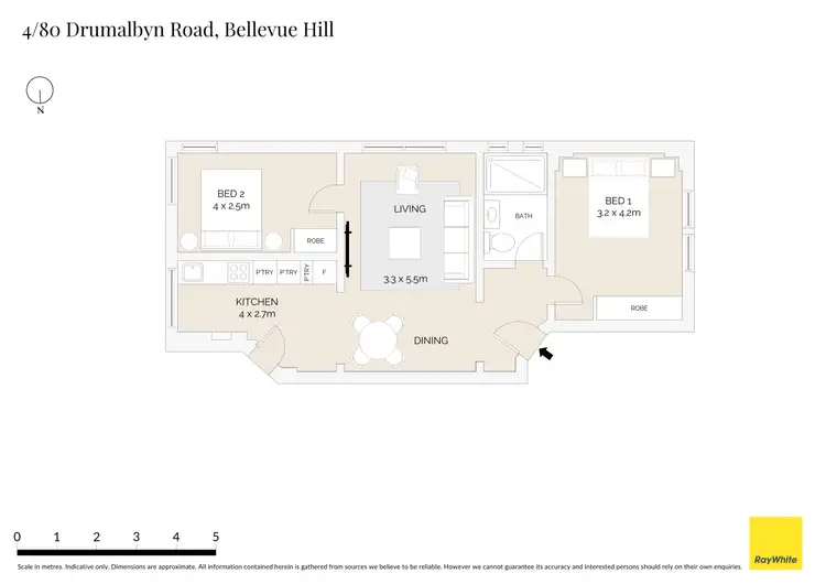 Floorplan of Homely apartment listing, 4/80 Drumalbyn Road, Bellevue Hill NSW 2023