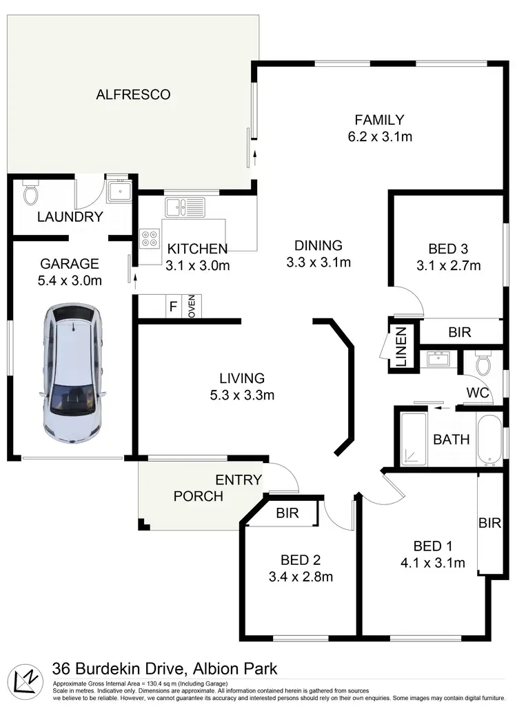 Floorplan of Homely house listing, 36 Burdekin Drive, Albion Park NSW 2527