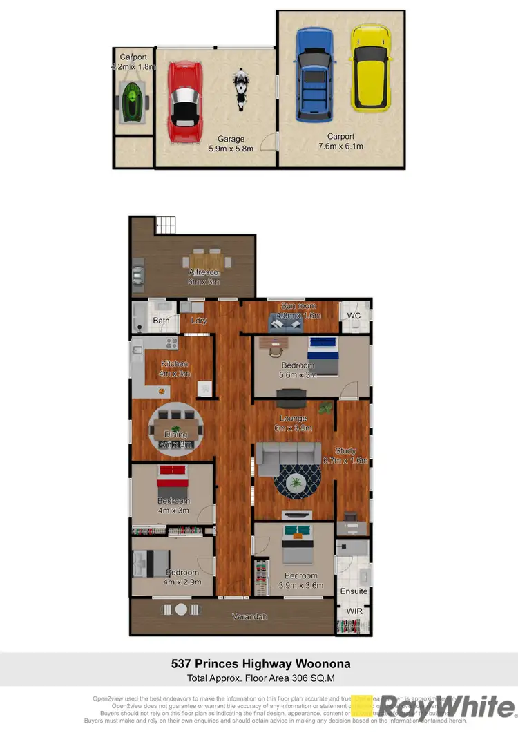Floorplan of Homely house listing, 537 Princes Highway, Woonona NSW 2517