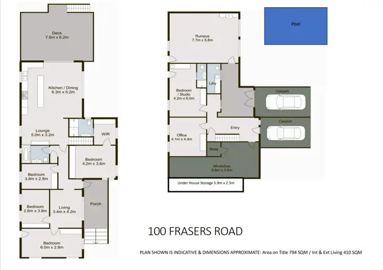 Floorplan of Homely house listing, 100 Frasers Road, Ashgrove QLD 4060