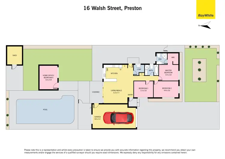Floorplan of Homely house listing, 16 Walsh Street, Preston VIC 3072