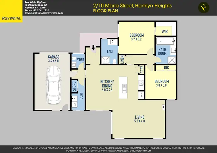 Floorplan of Homely unit listing, 2/10 Marlo Street, Hamlyn Heights VIC 3215