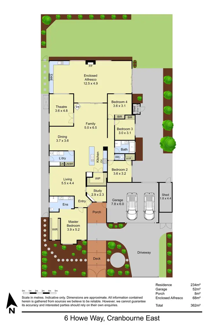 Floorplan of Homely house listing, 6 Howe Way, Cranbourne East VIC 3977