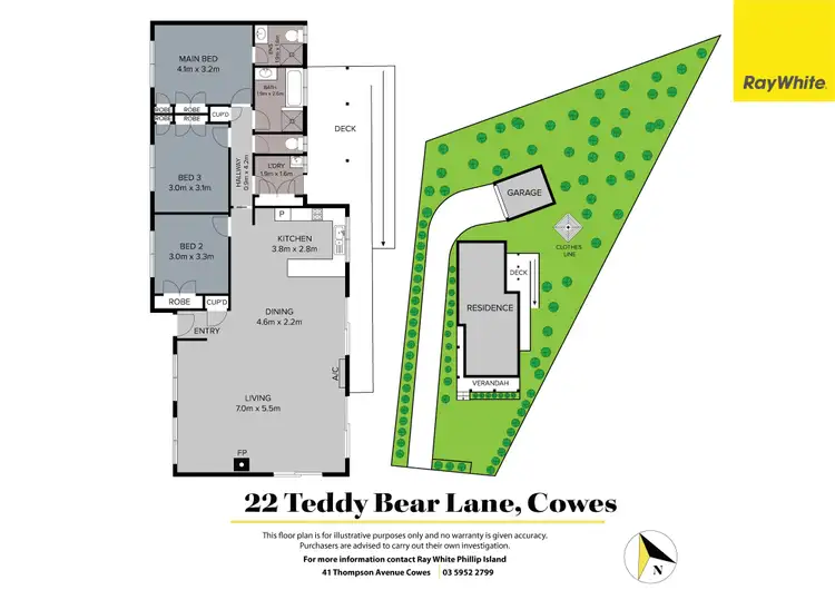 Floorplan of Homely house listing, 22 Teddy Bear Lane, Cowes VIC 3922