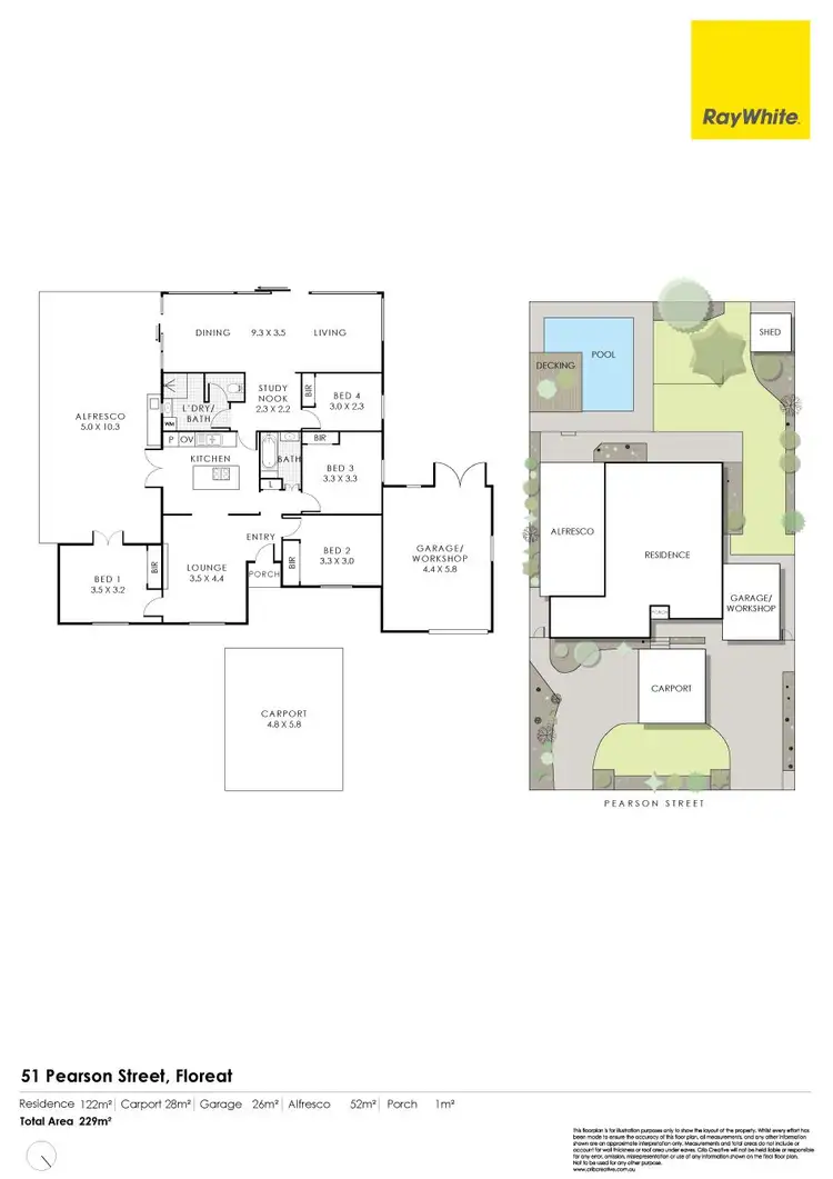 Floorplan of Homely house listing, 51 Pearson Street, Floreat WA 6014