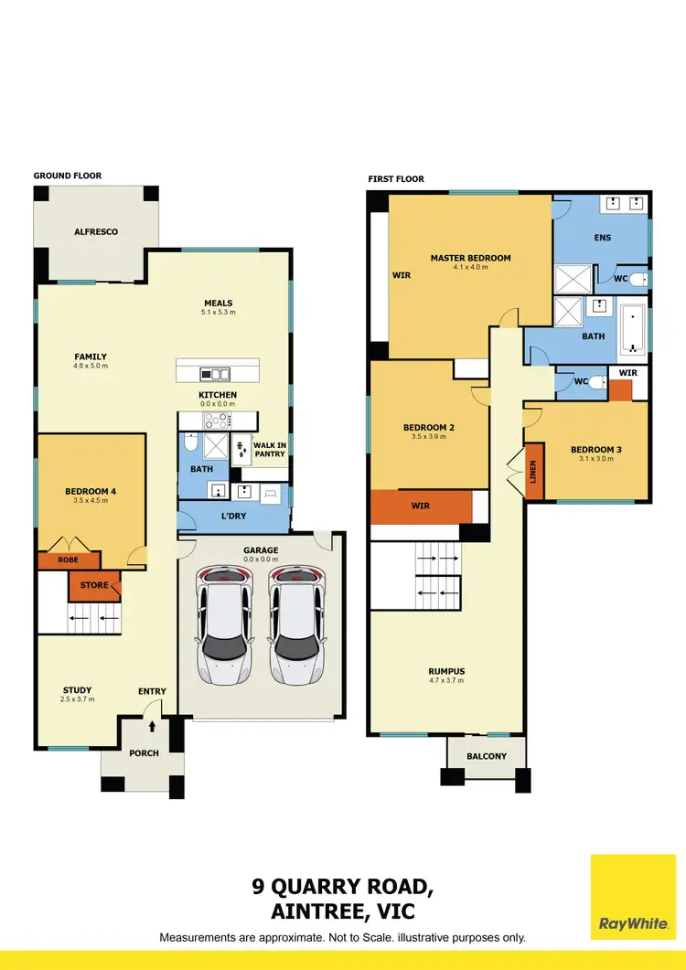 Floorplan of Homely house listing, 9 Quarry Road, Aintree VIC 3336