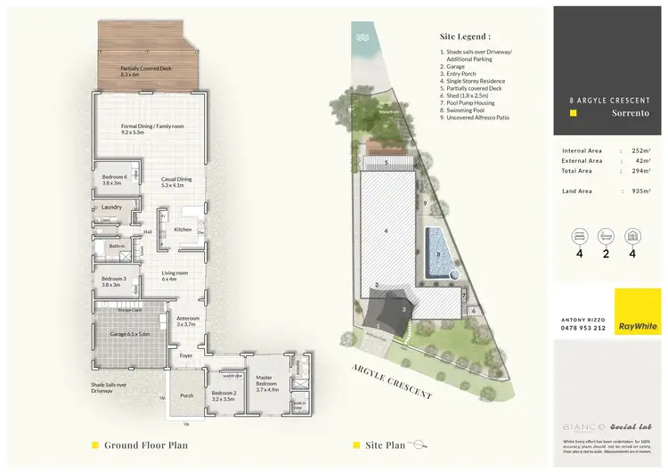 Floorplan of Homely house listing, 8 Argyle Crescent, Sorrento QLD 4217