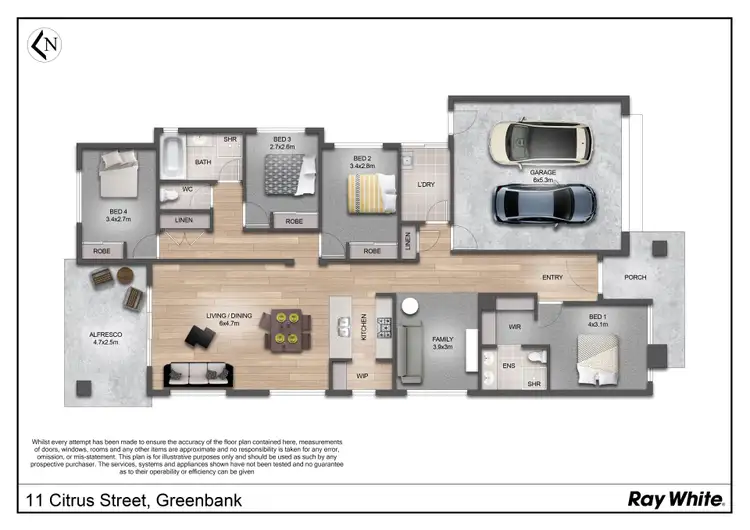 Floorplan of Homely house listing, 11 Citrus Street, Greenbank QLD 4124