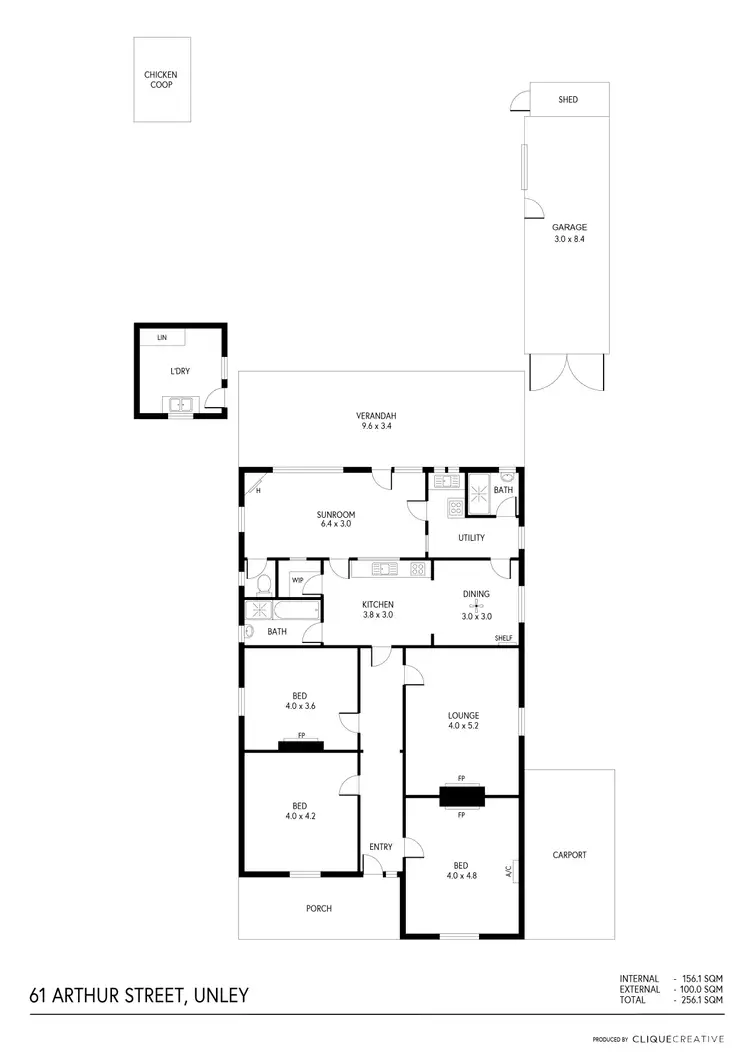 Floorplan of Homely house listing, 61 Arthur Street, Unley SA 5061