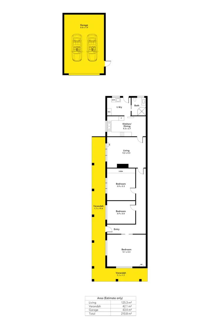 Floorplan of Homely house listing, 139 Edward Street, Melrose Park SA 5039