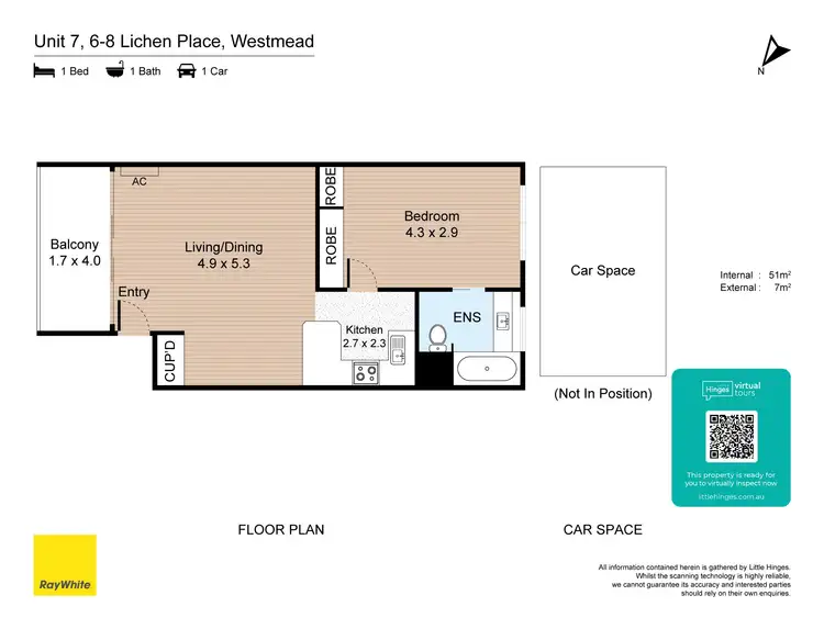 Floorplan of Homely apartment listing, 7/6-8 Lichen Place, Westmead NSW 2145