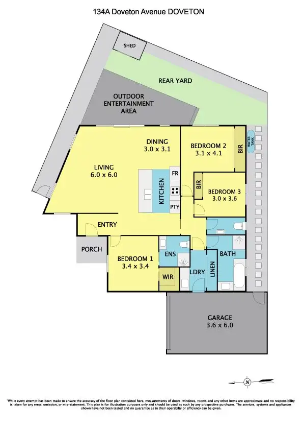 Floorplan of Homely unit listing, 134A Doveton Avenue, Doveton VIC 3177