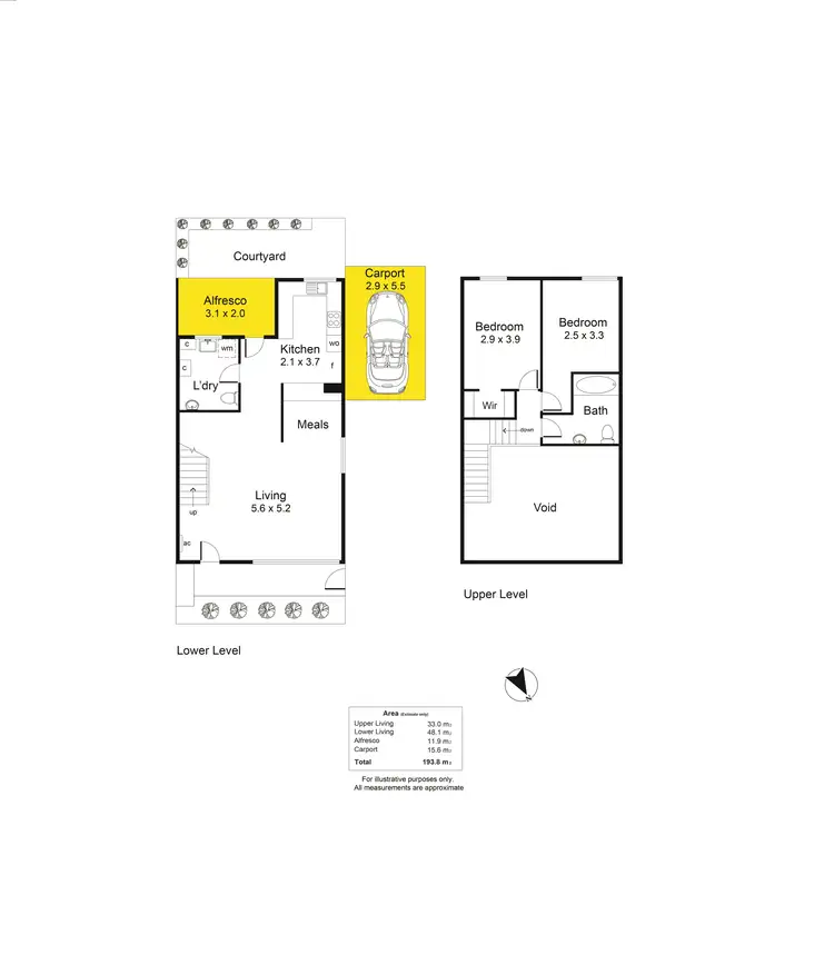 Floorplan of Homely townhouse listing, 9/40 Warwick Street, Walkerville SA 5081