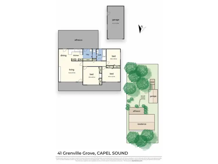 Floorplan of Homely house listing, 41 Grenville Grove, Capel Sound VIC 3940