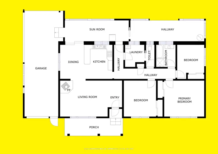 Floorplan of Homely house listing, 2398 Kulkyne Way, Nangiloc VIC 3494