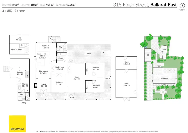Floorplan of Homely house listing, 315 Finch Street, Ballarat East VIC 3350