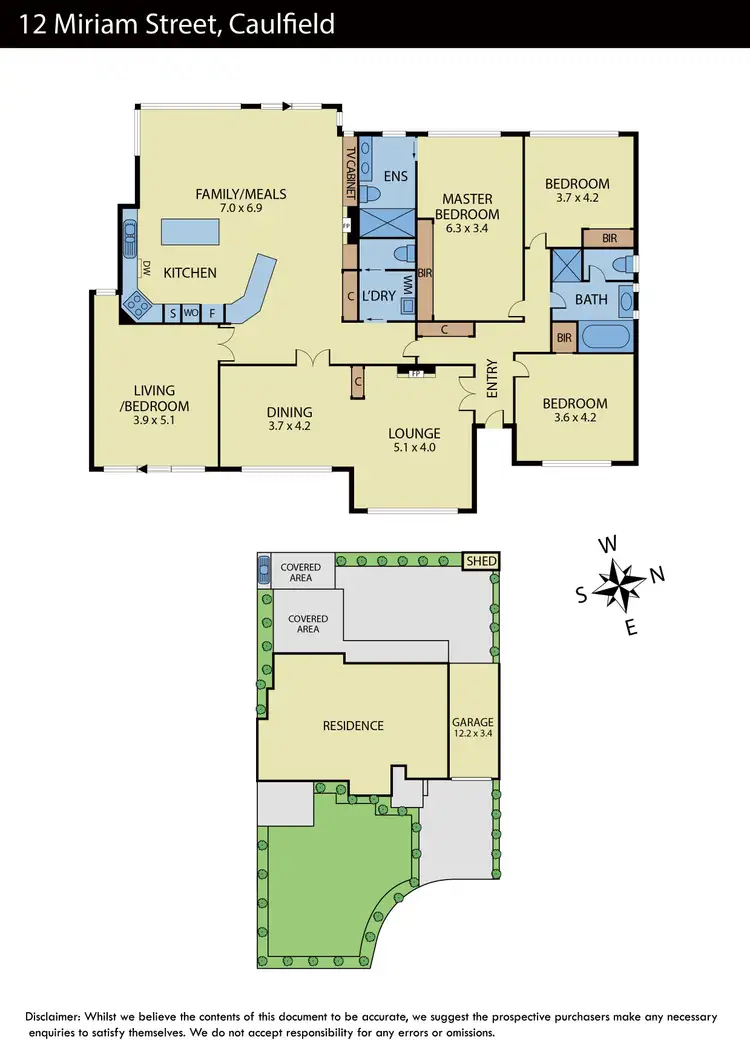 Floorplan of Homely house listing, 12 Miriam Street, Caulfield VIC 3162