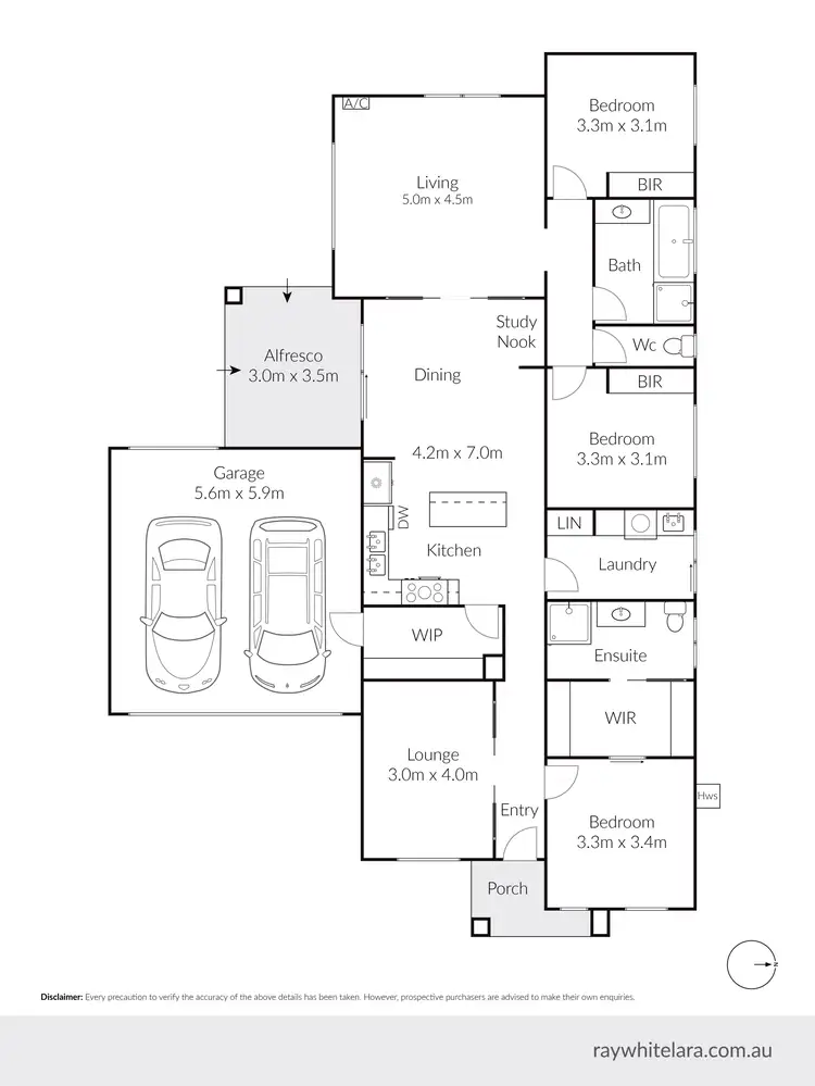 Floorplan of Homely house listing, 22 Pelican Way, Lara VIC 3212
