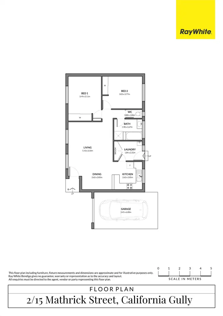 Floorplan of Homely house listing, 2/15 Mathrick Street, California Gully VIC 3556