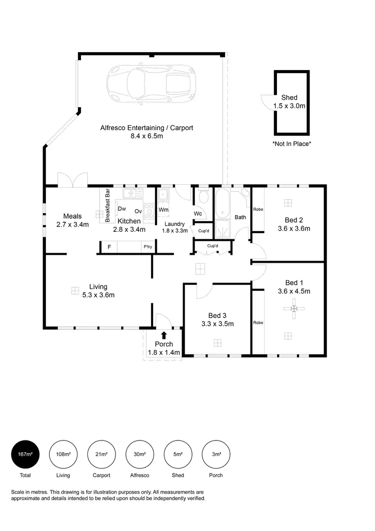 Floorplan of Homely house listing, 20 Leven Avenue, Seaton SA 5023