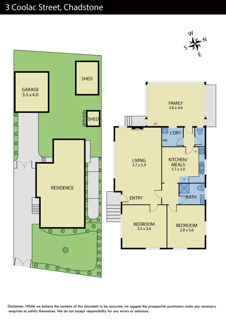 Floorplan of Homely house listing, 3 Coolac Street, Chadstone VIC 3148