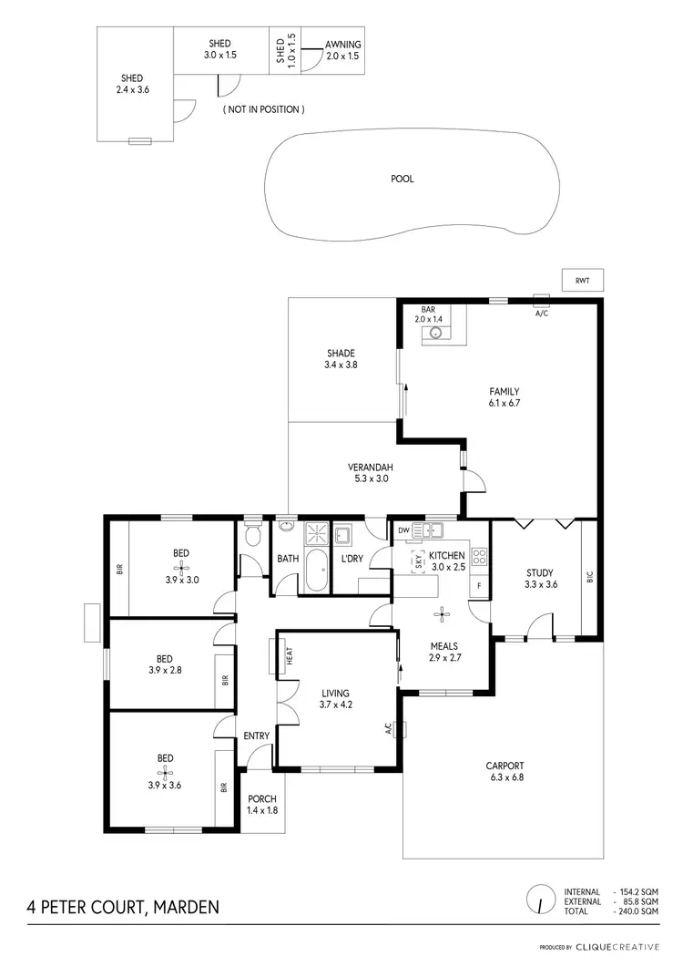 Floorplan of Homely house listing, 4 Peter Court, Marden SA 5070