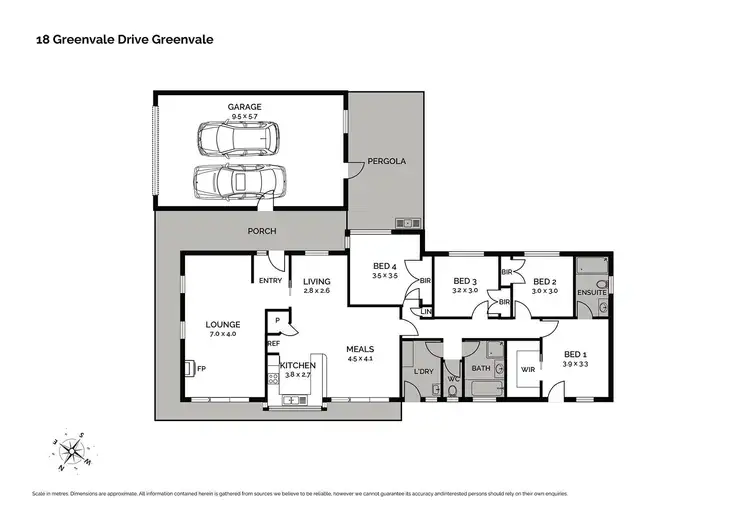 Floorplan of Homely house listing, 18 Greenvale Drive, Greenvale VIC 3059