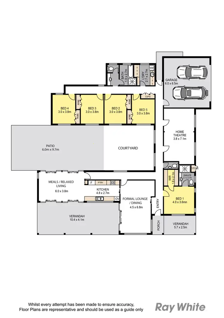 Floorplan of Homely house listing, 5 Blue Gum Court, Highvale QLD 4520