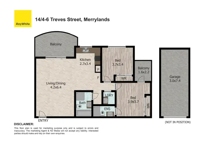 Floorplan of Homely unit listing, 14/4-6 Treves Street, Merrylands NSW 2160