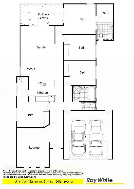 Floorplan of Homely house listing, 25 Cardamon Crescent, Glenvale QLD 4350