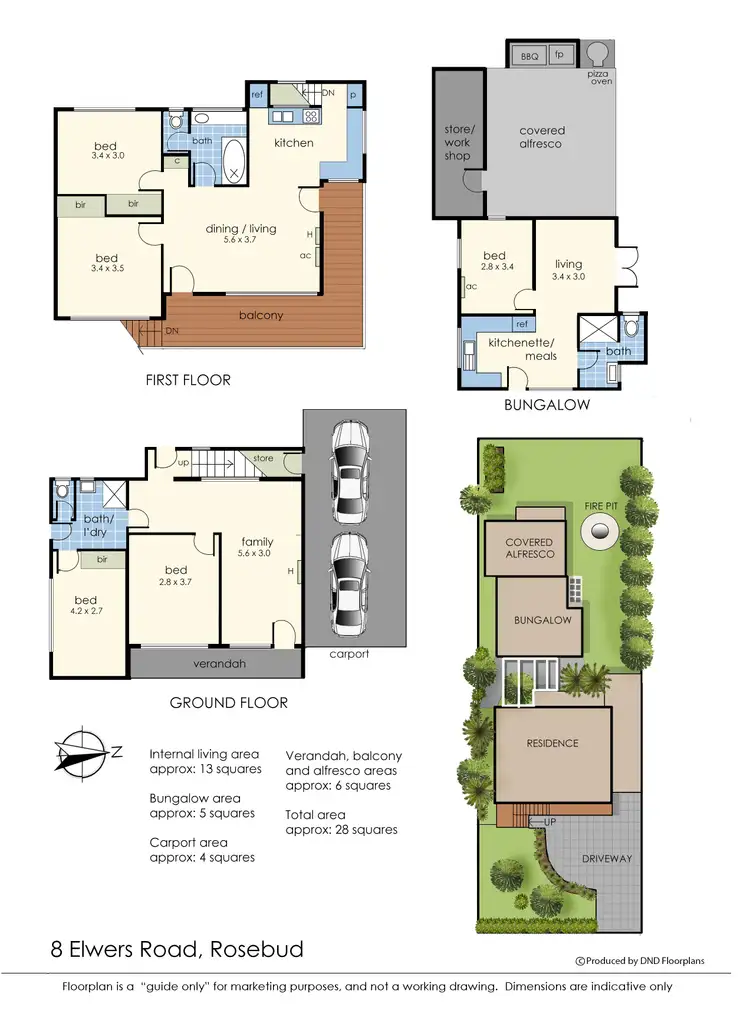 Floorplan of Homely house listing, 8 Elwers Road, Rosebud VIC 3939