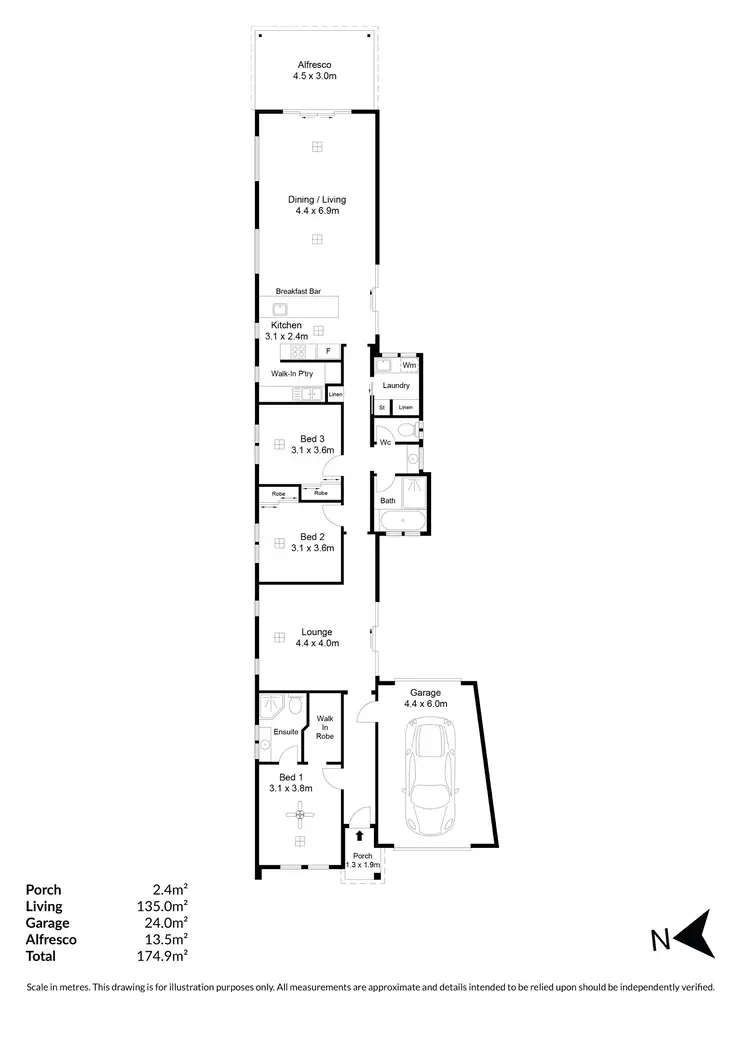 Floorplan of Homely house listing, 18a Manoora Street, Greenacres SA 5086