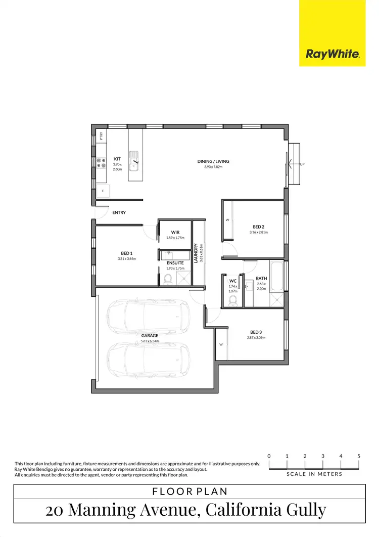 Floorplan of Homely house listing, 20 Manning Avenue, California Gully VIC 3556