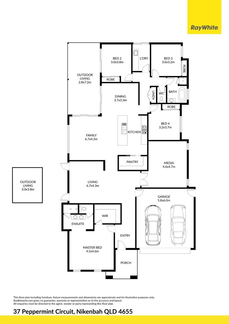Floorplan of Homely house listing, 37 Peppermint Circuit, Nikenbah QLD 4655