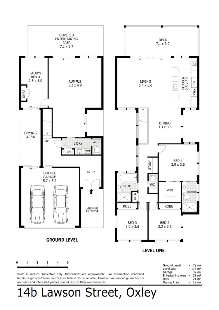 Floorplan of Homely house listing, 14B Lawson Street, Oxley QLD 4075