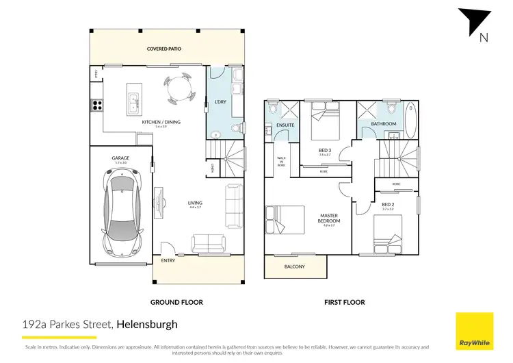 Floorplan of Homely semi-detached listing, 192A Parkes Street, Helensburgh NSW 2508