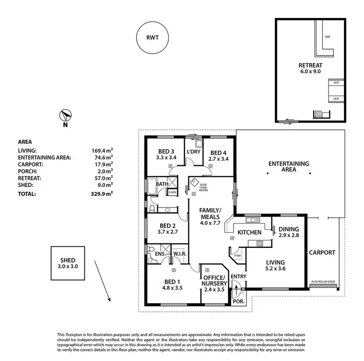Floorplan of Homely house listing, 24 Ovens Avenue, Murray Bridge SA 5253