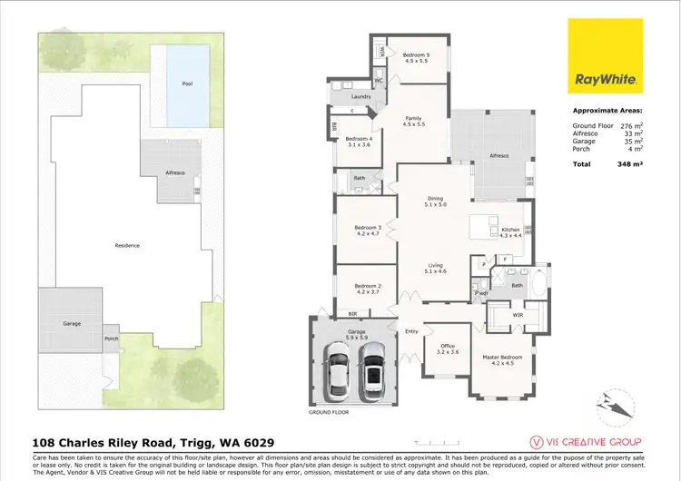 Floorplan of Homely house listing, 108 Charles Riley Road, Trigg WA 6029